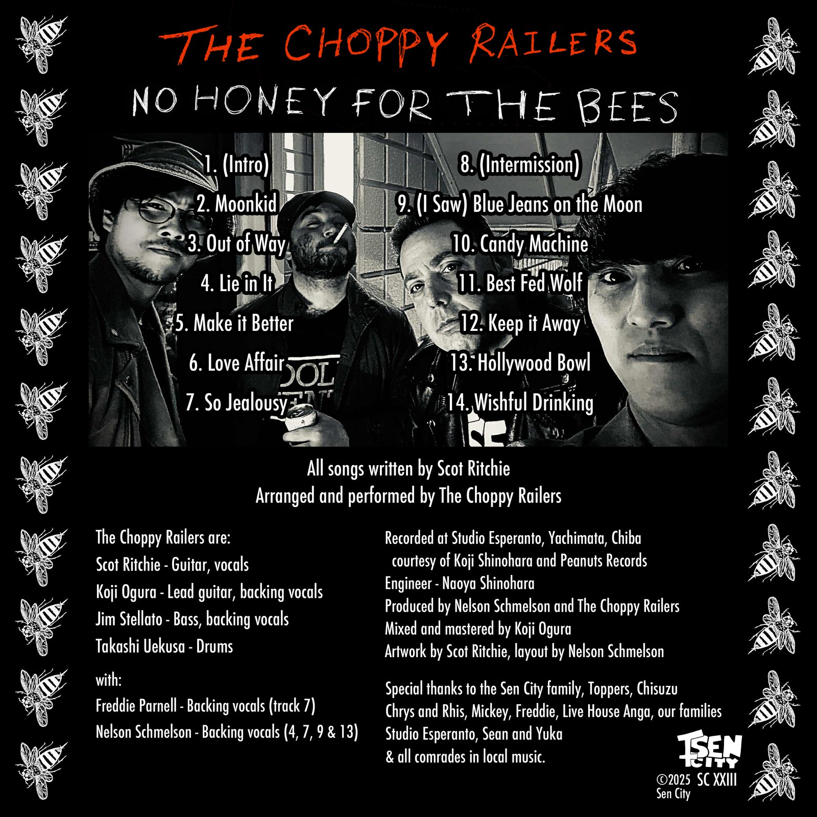 The Choppy Railers - No Honey For The Bees (CD) | Sen City Records